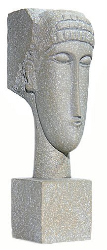MODIGLIANI CUBIC HEAD STATUE: Modigliani Cubic Head Statue - Size: 7.5"h X 2"w X 3"d Item Type: Statue Material: Bonded Stone Weight (lbs): 2 Lbs - - Amedeo Modigliani's (1884-1920) Work Is Recognized Immediately By Many People Be