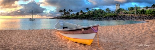 Sean Davey - Couta Boat by Sean Davey: Sean Davey is a professional photographer. Giclee on canvas - 15x45