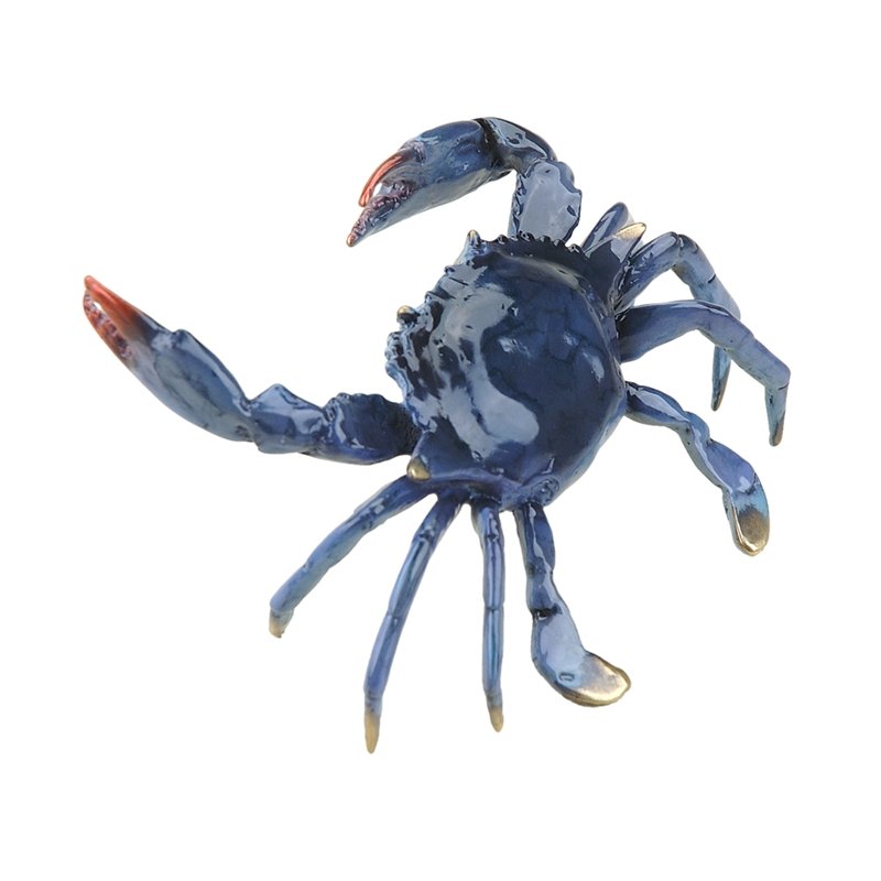 BLUE CRAB: Blue Crab - Weight: 1.50 Lbs - Size: 4"H 7"W 5.5"D - Material: Brass
