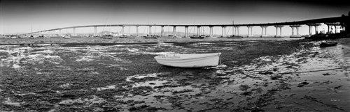 Sean Davey - Coronado Bridge by Sean Davey: Sean Davey is a professional photographer. Giclee on canvas - 12x36