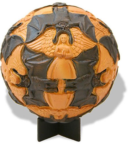 SPHERE ANGELS AND DEVILS TESSELLATION BY ESCHER: Sphere Angels And Devils Tessellation By Escher - Size: 4.5 In. X 3.5 In. X 3.5 In. Item Type: Statue Material: Resin With Hand-painted Color Details Weight (lbs): 1.5 Lbs - - M.c. Escher (1898-1972)