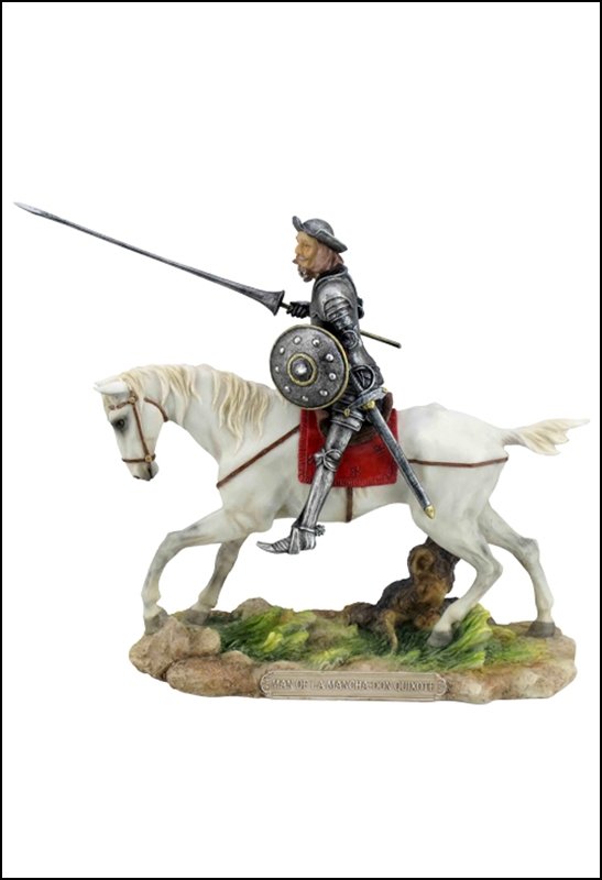 DON QUIXOTE: Don Quixote - Material - Poly Stone - Size - (l) 9 1/8