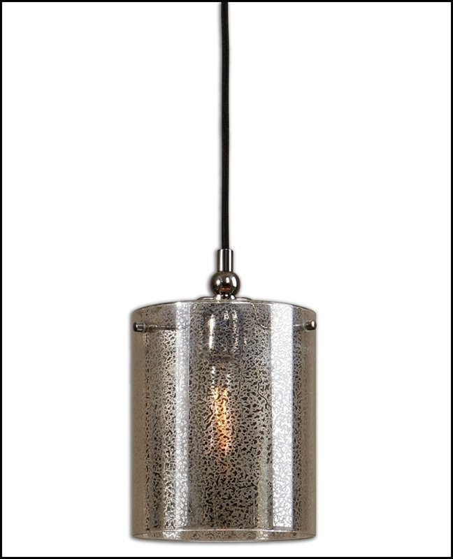 MARIANO MERCURY GLASS MINI PENDANT: Mariano Mercury Glass Mini Pendant - Voltage: 110 - Material: Metal, Glass - Overall Depth: Inches - Overall Width: Inches - Overall Height: 12 Inches - Weight: 8 Lbs. - Diameter: 7.5 Inches - Descrip