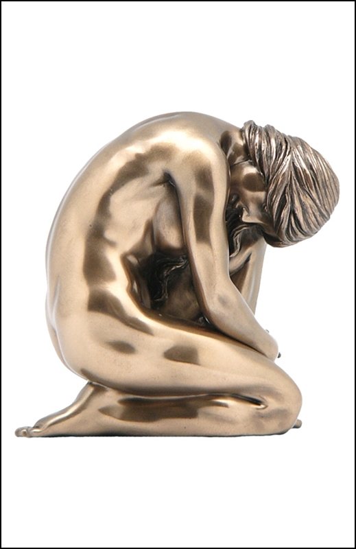 NUDE FEMALE - BRONZE: Nude Female - Material - Cold Cast Bronze - Size - 4 1/8