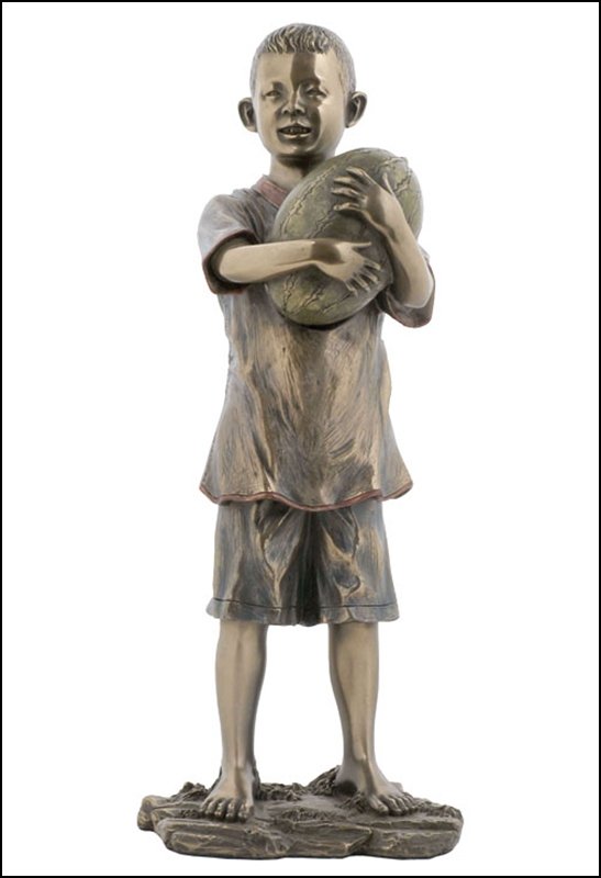ORIENTAL YOUTH - BRONZE: Oriental Youth - Harvest - Material - Cold Cast Bronze - Size - 6 7/8