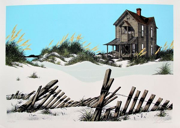 DAVID MANN HAUNTED LIMITED ED. HAND SIGNED LITHOGRAPH: This Is A Lithograph Hand Signed By David Mann Titled "haunted". Made On Archival Quality Paper. This Piece Was Hand Signed By David Mann Himself. Pencil Numbered From A Limited Edition Of 300. Image