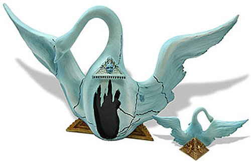 WINGED SWAN BACCHANALE BALLET BY SALVADOR DALI: Winged Swan Bacchanale Ballet By Salvador Dali - Size: 7 In. X 4 In. X 3 In. Item Type: Statue Material: Resin With Hand-painted Color Details Weight (lbs): 0.4 Lbs - - During His Years In America Dal