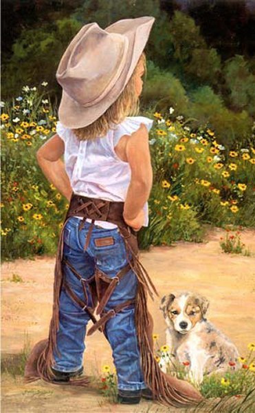 Boss Lady by June Dudley: Boss Lady by June Dudley - Edition Size: Open - Giclee on Canvas, Open Edition Signed Dimensions: 22.5 x 15 Release Date: 9-2011 ……….June Dudley grew up in the country near the small town of Iol