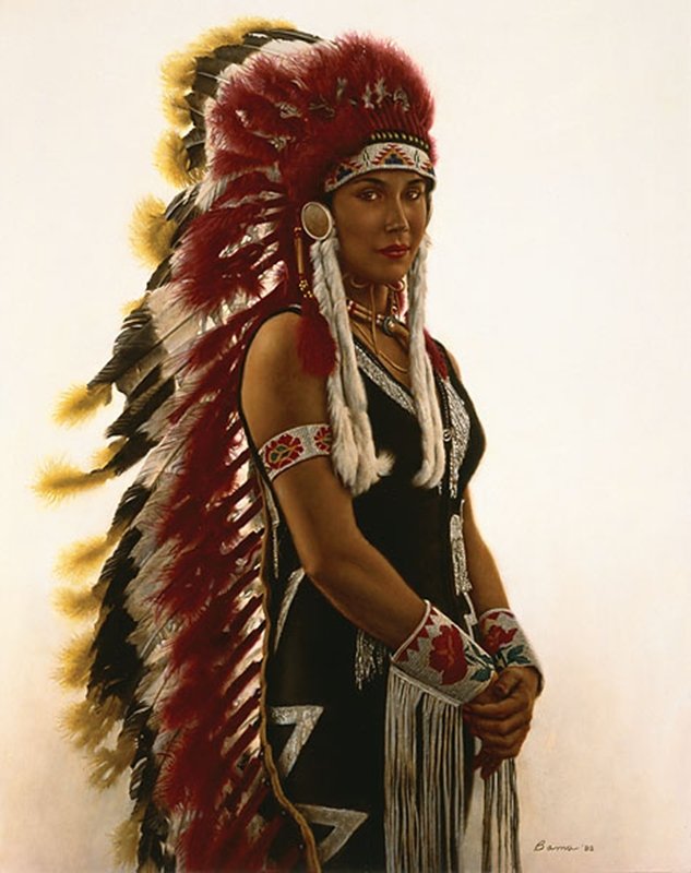 INDIAN RODEO PERFORMER - JAMES BAMA: James Bama - - Limited Edition Canvas - Image Size: 12"w X 15"h. Edition Size:75 - Rodeo came as a surprise to Jim. He had lived in Wyoming for two years before he attended one and only because a visi