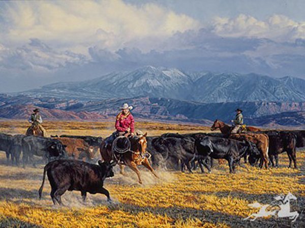 Her Chance to Dance by Tim Cox: Her Chance to Dance by Tim Cox - Edition Size: 1500 - Print - Signed & Numbered Dimensions: 18 x 24 Release Date: 3-2006 ……….As a young child, Tim Cox vowed he “was going to be a cowboy artist