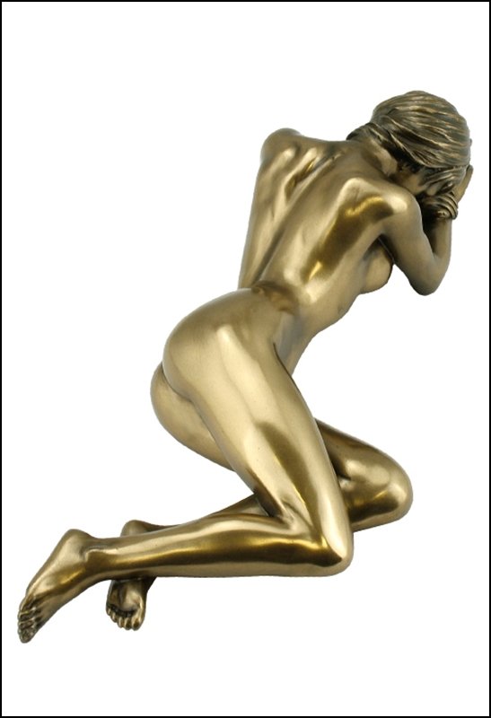 NUDE FEMALE - BRONZE: Nude Female - Material - Cold Cast Bronze - Size - 8 3/4