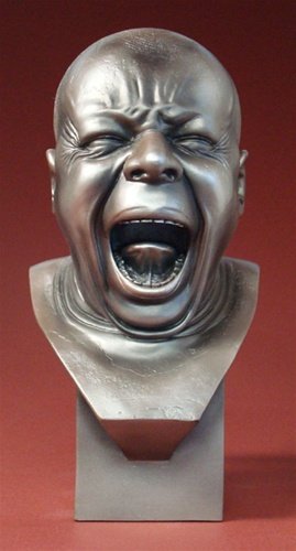 THE YAWNER MAN PORTRAIT BUST BY MESSERSCHMIDT: The Yawner Man Portrait Bust By Messerschmidt - Size: 7.5"h X 4.25"w X 4"l Item Type: Statue Material: Bonded Stone - Grey Smoke Weight (lbs): 3.5 Lbs - - Messerschmidt Left Behind 55 Character Heads;