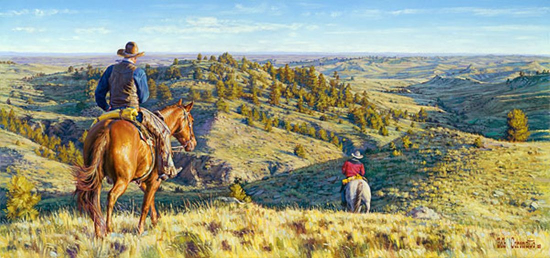 "HEAD FIVE MILES THAT WAY,... THEN GO FIVE MILES THAT -: "head Five Miles That Way,... Then Go Five Miles That - Bob Coronato - Hand Signed - Canvas - Edition Image Size: 17"w X 8"h. Edition Size:75 - "Head five miles that way,...and then go five miles that