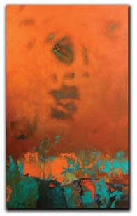 Steve Capiz - Burning Sky 15x30: "Burning Sky" a contemporary canvas giclee by Steve Capiz. This 15x30 canvas is gallery wrapped . - 15x30