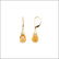 GENUINE CITRINE BRIOLETTE EARRINGS