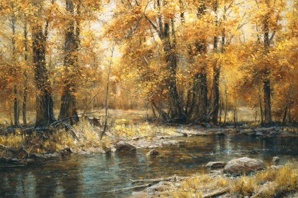 Autumn's Veil by Robert Peters: Autumn's Veil by Robert Peters - Edition Size: 195 - Giclee on Canvas - Signed & Numbered Dimensions: 20 x 30 Release Date: 5-2012 ..........Robert Peters has spent his life living in and absorbing al