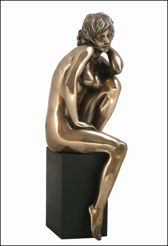 NUDE FEMALE - COLD CAST BRONZE: Nude Female - Material - Cold Cast Bronze - Size - 7 7/8