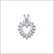 1/3 CT TW DIAMOND HEART PENDANT