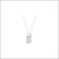 .07 CT TW DIAMOND LOCK 18" NECKLACE