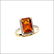 GENUINE MADEIRA CITRINE & DIAMOND RING
