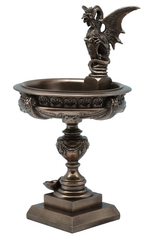 DRAGON FOUNTAIN - COLD CAST BRONZE: Dragon Fountain - Material - Cold Cast Bronze - Size - 9 1/8