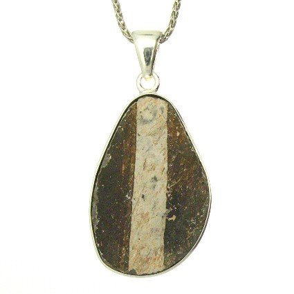 ANASAZI INDIAN RELIC JEWELRY: Anasazi Indian Relic Jewelry---metal: Sterling Silver-measures: 1" Tall X .75" Wide--