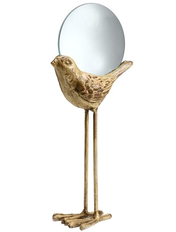 Large Bird Magnifier: Dimensions: 10"H 5"W 3"D Material: CAST IRON Weight: 1.20lbs