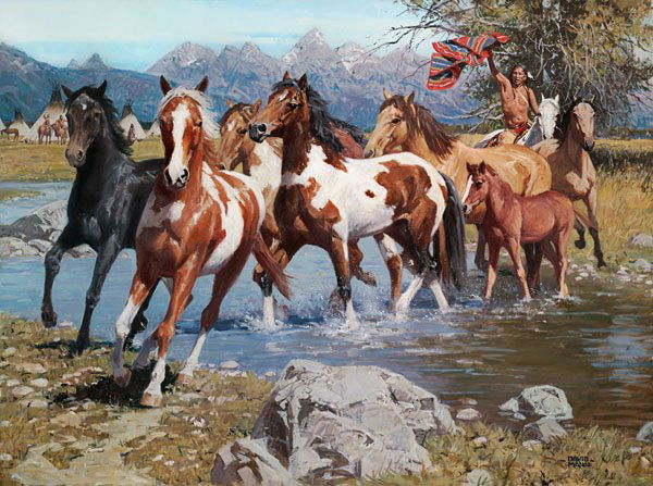 Native Wealth by David Mann: Native Wealth by David Mann - Edition Size: 95 - Giclee on Paper - Artist Proof Dimensions: 18 x 24 Release Date: 9-2011 ……….David Mann’s life focus has been his interest in the Native America