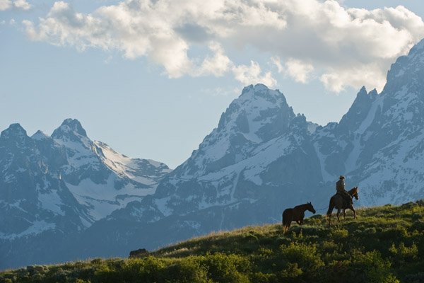 Into the Tetons by Robert Dawson: Into the Tetons by Robert Dawson - Edition Size: Open - Giclee on Canvas, Open Edition Dimensions: 20 x 30 Release Date: 3-2012 ……….Robert Dawson's romance with the west started as a young boy g