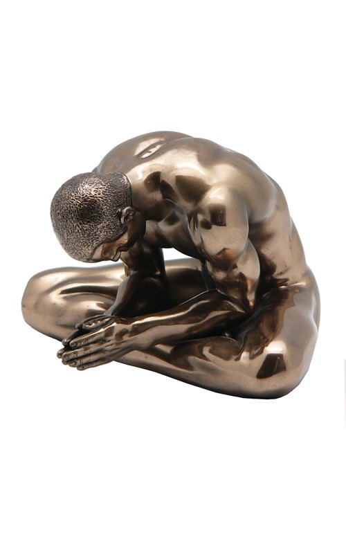 NUDE MALE - COLD CAST BRONZE: Nude Male - Material - Cold Cast Bronze - Size - 5 1/4