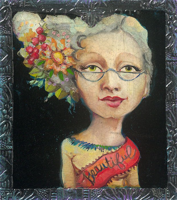 CASSANDRA BARNEY - MORE BEAUTIFUL WITH EVERY YEAR: Cassandra Barney - More Beautiful With Every Year - Open Edition Canvas Image Size: 8"w X 9"h. - "with Age, Art And Life Become One" - Georges Braque "i’ve Never Understood The Drive To Hold Onto On