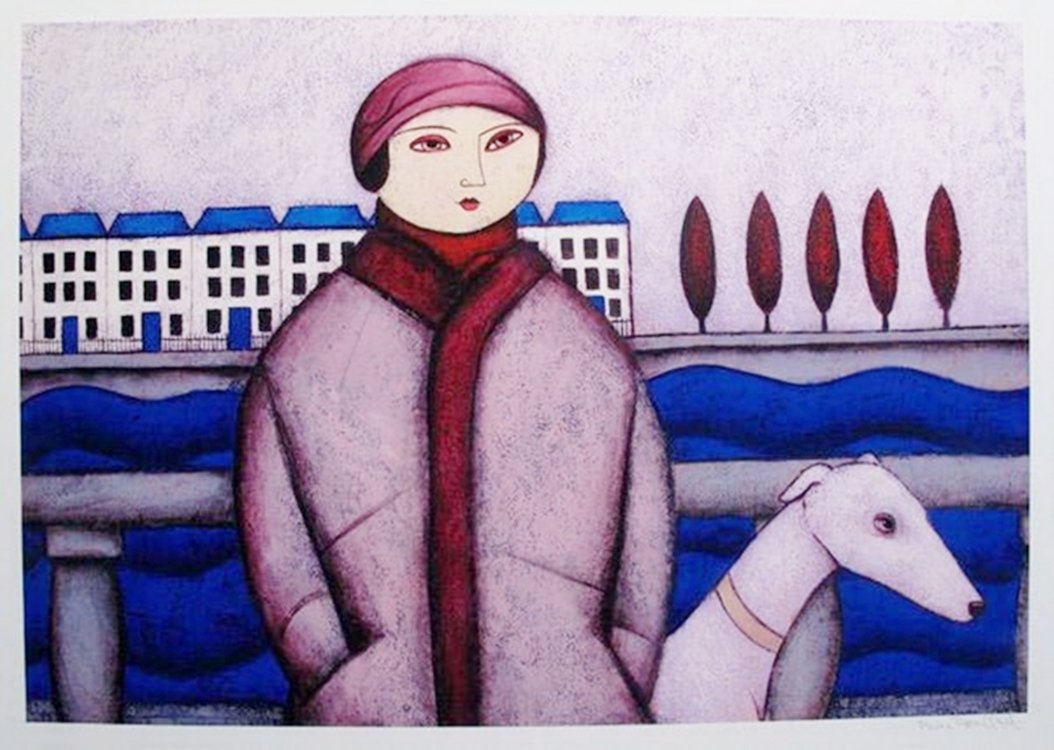 PAINE PROFFITT RIVES GAUCHE HAND SIGNED LIMITED ED.: This Is A Limited Edition Hand Signed Giclee By Paine Proffitt Titled "rives Gauche". Medium: Giclee On Paper [signed And Numbered By The Artist]. This Piece Is Numbered From A U.s. Edition Size Of 95