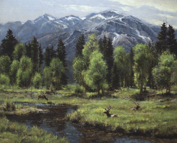 CALM AND FREE BY ROBERT PETERS: Calm And Free By Robert Peters - Edition Size: 195 - Giclee On Canvas - Signed & Numbered Dimensions: 28 X 35 Release Date: 1-2008 ……….robert Peters Has Spent His Life Living In And Absorbing Al