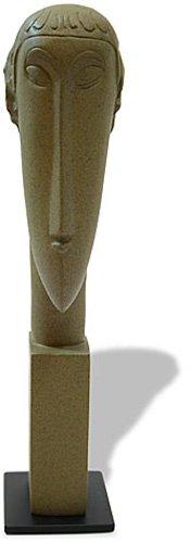 HEAD (1911 - 1912) BY MODIGLIANI: Head (1911 - 1912) By Modigliani - Size: 6 In. X 2 In. X 1.5 In. Item Type: Statue Material: Bonded Stone Weight (lbs): 0.4 Lbs - - At A Young Age Modigliani Went To The Marble-quarries In Carrara To 