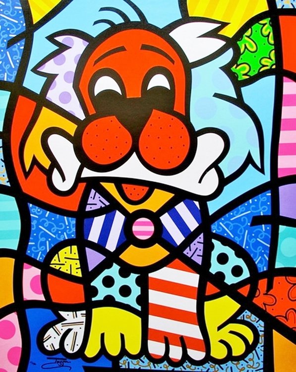 JOZZA GUSTAVO'S WISH HAND SIGNED GICLEE ON CANVAS: This Is A Very Nice Hand Signed, Limited Edition, Giclée On Canvas By Jozza Titled “gustavo's Wish”. If You Love Romero Britto, You'll Love Jozza... Britto's First And Only Student! This Giclee I