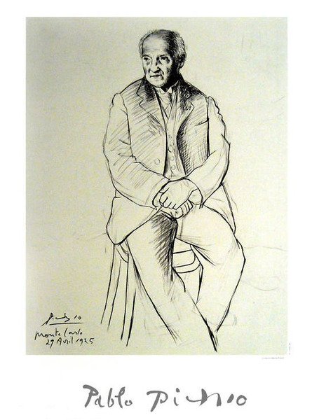 MARINA PICASSO MONTE CARLO LIMITED ED. LITHOGRAPH: This Is A Pablo Picasso Lithograph From The 1982 Marina Picasso Collection Titled "monte Carlo". This Piece Is Pencil Numbered From A Limited Edition Of 500. This Piece Has A Facsimile Signature Which