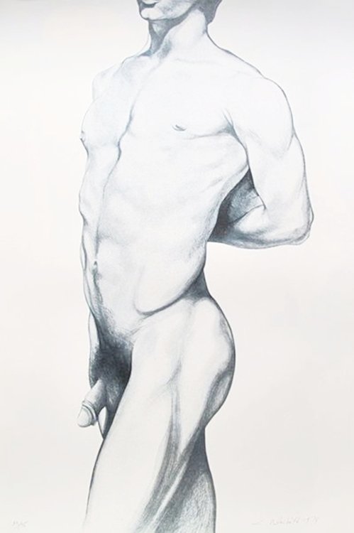 LOWELL NESBITT ANGELO LIMITED ED. HAND SIGNED: This Is A Large Hand Signed Lithograph By Lowell Nesbitt Titled "angelo". Printed In 1979. This Piece Is Hand Signed By The Artist And Numbered From A Limited Edition Of 175. Sheet Size: 30" X 44". Pr