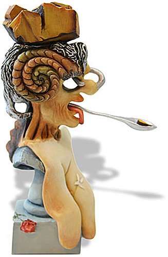 PORTRAIT OF PICASSO BY SALVADOR DALI: Portrait Of Picasso By Salvador Dali - Size: 5.25 In. X 3.25 In. X 1.5 In. Item Type: Statue Material: Resin With Hand-painted Color Details Weight (lbs): 0.4 Lbs - - About The Artwork: Shocked By The