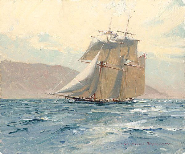 CHRISTOPHER BLOSSOM - THE REVENUE CUTTER C. W. LAWRENCE: Christopher Blossom - The Revenue Cutter C. W. Lawrence - Hand Signed - Canvas - Edition Image Size: 12"w X 10"h. Limited Edition Of: 100 -……about The Artist - Christopher Blossom Biography When A