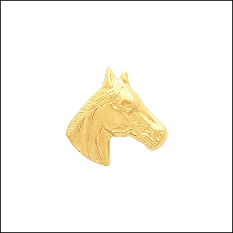 HORSE HEAD PENDANT: Horse Head Pendant - 14ky / 23.00x23.00 Mm / P / Horse Head Pendant - Weight: 2.115dwt - Gramweight: 3.29