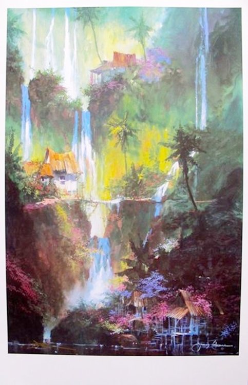 JAMES COLEMAN "ALONG THE MOUNTAIN ROAD" HAND SIGNED: This Is A Limited Edition Hand Signed Lithograph By James Coleman Titled "along The Mountain Road". This Piece Is Hand Signed By Famed Disney Artist James Coleman. Fully Guaranteed Authentic! This Pie