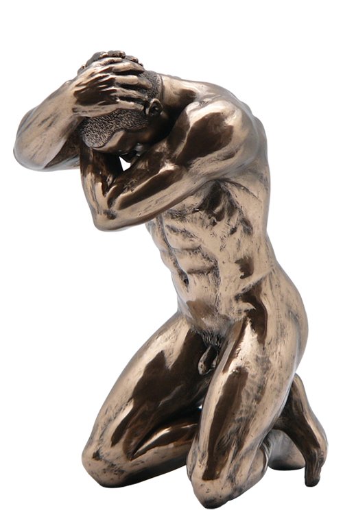 NUDE MALE - COLD CAST BRONZE: Nude Male - Material - Cold Cast Bronze - Size - 6 1/8