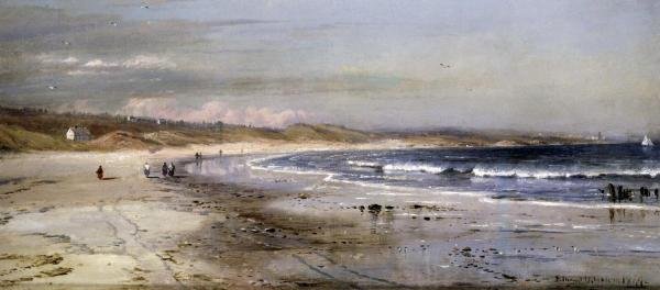 EDMUND DARCH LEWIS - ALONG THE COAST: Edmund Darch Lewis - Along The Coast - 40 X 17 5/8 In. - Giclée Is On Canvas - Gallery Stretched And Ready To Hang