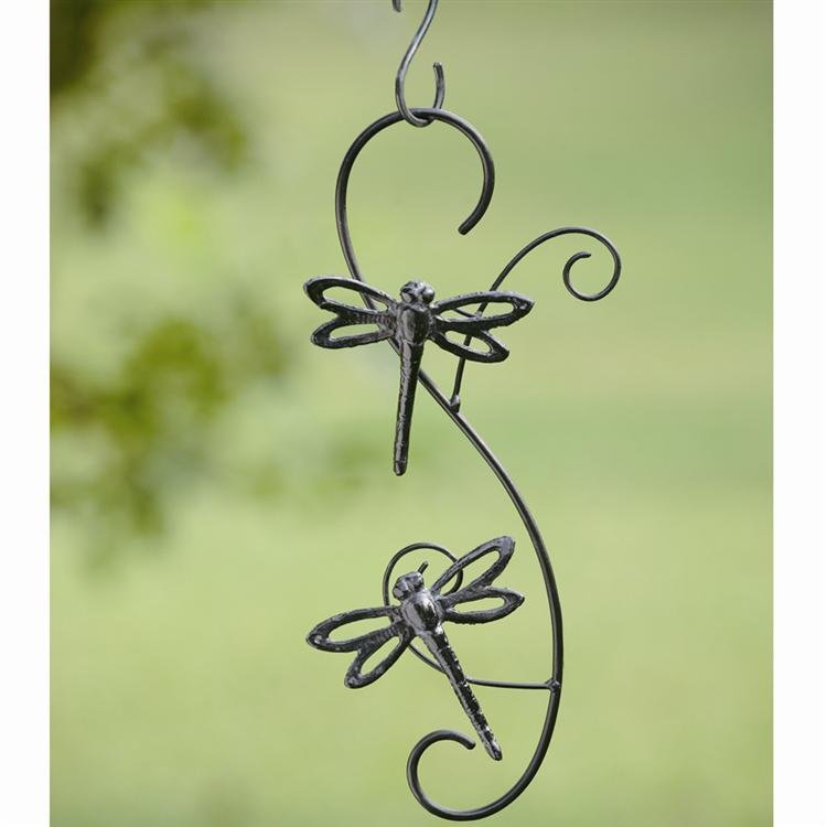 Dragonfly Extension Hangers: Dimensions: 11.5"H 5.5"W Material: IRON Weight: 1.50lbs