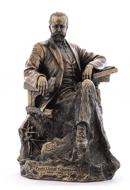PYOTR ILYICH TCHAIKOVSKY - COLD CAST BRONZE: Pyotr Ilyich Tchaikovsky - Material - Cold Cast Bronze - Size - 9 1/8