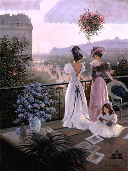 Between Friends by Christa Kieffer: Between Friends by Christa Kieffer - Edition Size: 495 - Canvas - Signed & Numbered Dimensions: 28 x 22 Release Date: 11-1999 ……….Christa Kieffer was born in Tubingen, Germany. As a child, her e