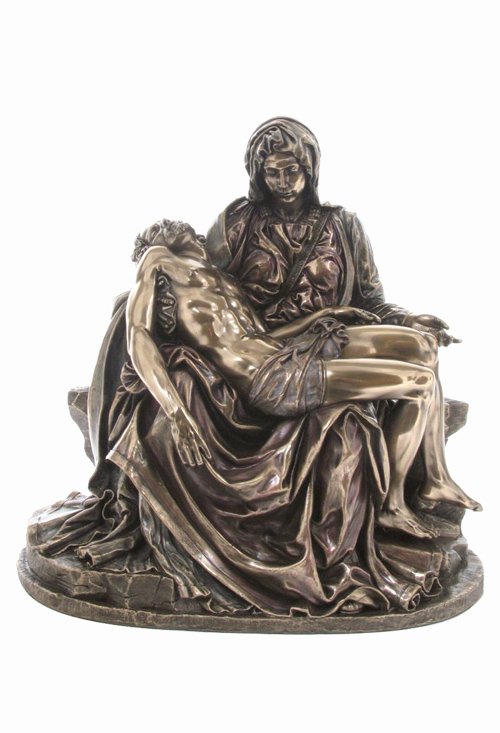 PIETA - COLD CAST BRONZE: Pieta - Material - Cold Cast Bronze - Size - 10 5/8