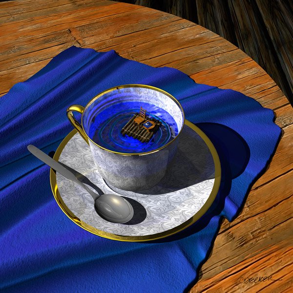 Infinitea by Cynthia Decker: Infinitea by Cynthia Decker - Edition Size: Open - Giclee on Canvas, Signed - Museum Wrapped Dimensions: 16 x 16 Release Date: 9-2012 ……….As a child, I would draw and paint at any opportunity. M