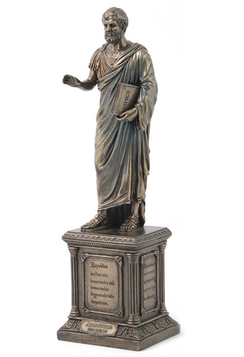 ARISTOTLE - COLD CAST BRONZE: Aristotle - Material - Cold Cast Bronze - Size - 14 5/8