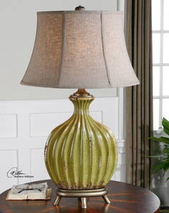 CARENTINO GREEN TABLE LAMP